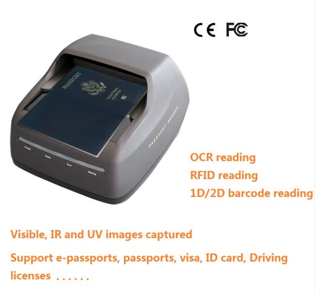 OCR full page passport reader and scanner